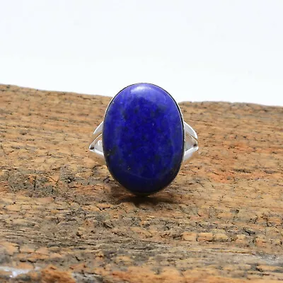 Wonderful Blue Lapis Lazuli Gemstone 925 Sterling Silver Handmade Ring All Size • $17.83