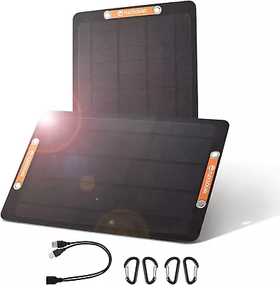 2 PCS Mini 6W Solar Panel Charger 5V USB Small Monocrystalline Power Emergenc... • $32.99