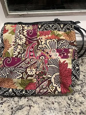 VERA BRADLEY Medley Patchwork Floral Carryall Large Tote Bag Purse Retired Print • $5.99