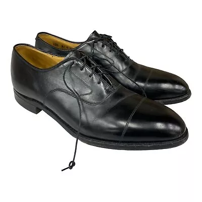 Johnston & Murphy Aristocraft Cap Toe Oxford Dress Shoes In Black 10.5 • $9.99
