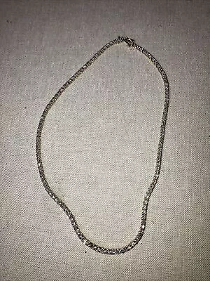 Ct Natural Diamond V Shaped 14k  Gold Tennis Necklace 17”23 Grams • $3500