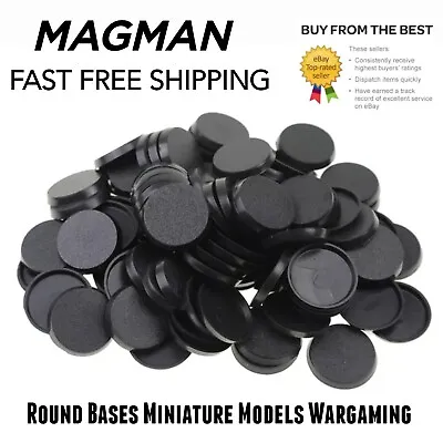 Round Bases 28.5mm Miniature Models Wargaming Warhammer 40K AoS Games Workshop • £15.99