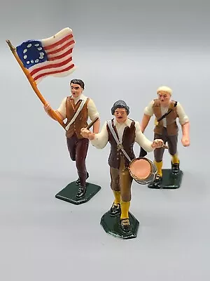 (3) VTG 1960's MARX Warriors Of World Revolutionary War Toy Soldiers Hong Kong • $34.99