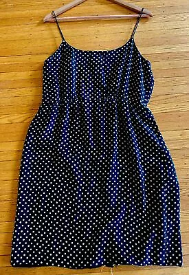 J Crew Empire Waist Polka Dot Silk Dress Size 12 • $25