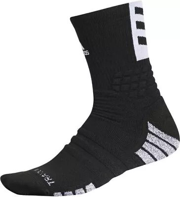 NEW Adidas Creator 365 Aeroready Basketball Cushioned Crew Socks Black Small • $10