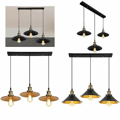 £40.34 • Buy 3 Way Modern Ceiling Pendant Cluster Pendant Lamp Shade Light Fitting Industrial
