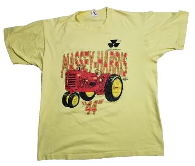 Vintage FOTL Massey Ferguson Massey Harris  44  Yellow Graphic T Shirt Sz Large • $39.99