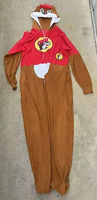 Rare Bucees Buc-ee's Buc Union Suit A3760 Pajamas Mascot One Piece Body Costume • $49.99