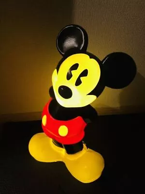 Rare Retro Mickey   Mouse Pie Eye Figure LED Disney Glowing Desk Lamp Light • $252.65