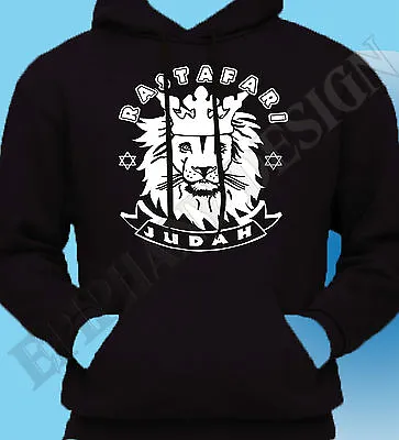 Lion Of Judah Hoody Hoodie Rasta Rastafari Reggae Jamaica Bob Marley Jah Zion • £19.99
