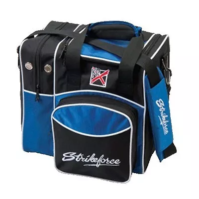 KR Strikeforce Flexx Single Black/Blue 1 Ball Bowling Bag • $34.95