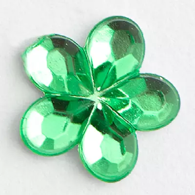 Diamante Flower Stickers - Stick On Gems - 6mm X 100 Pack - Rhinestone Crystals • £1.99