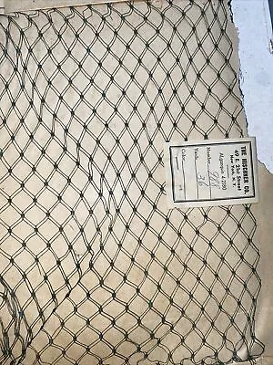 Vintage Big Hole Green Mesh Fishnet See Through  Wedding Bridal Veil Fabric DIY • $22
