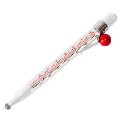 Grunwerg 20cm Deep Frying Sweet Making Thermometer Celsius Fahrenheit Jam Sugar • £10