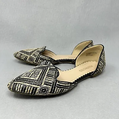 Restricted Size 8.5 Women Shoes Boho Geometric Print Flats Woven Comfort Classic • $14.66