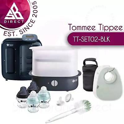 Tommee Tippee Ultimate Feeding Kit│Electric Steam Steriliser-Bottle Warmer│Black • £229.99