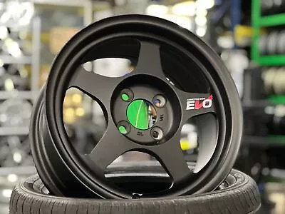 NEW 15 Inch AOW EVO Regamaster BLACK Wheel 4x100 Fits HONDA TOYOTA KIA (4 Pcs) • $1235