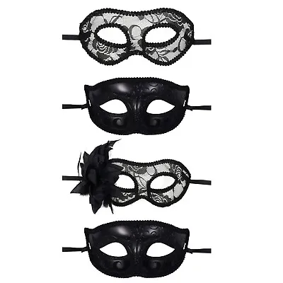 Couple 2pcs Luxury Half Face Venetian Mardi Gras Party Ball Masquerade Mask Set • $11.99