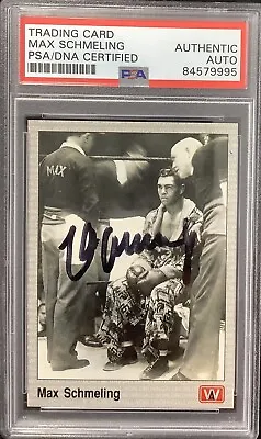 Max Schmeling Signed 1991 AW Sports #134 Boxing Card Heavyweight Auto PSA/DNA • $159.99