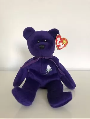 £2000 • Buy Ty Beanie Babies Original Princess Diana Purple Bear - Retired Beanie Baby 1997