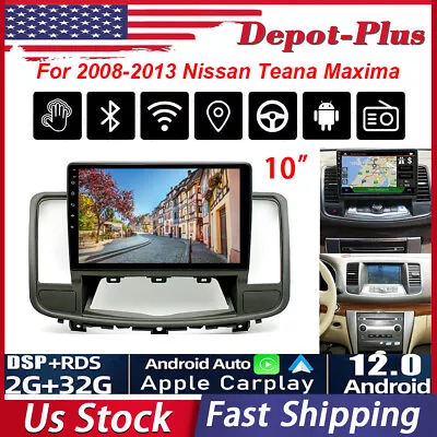 Android 12 Carplay Car Stereo Radio GPS Navi For 2008-2013 Nissan Teana Maxima • $153.89