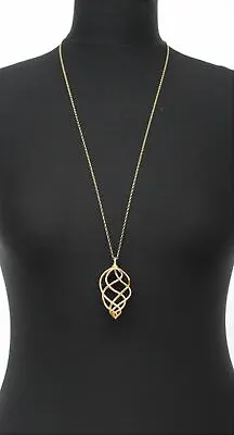 LINKS OF LONDON Ladies Yellow Gold Vermeil Woven Pendant Necklace RRP435 NEW • £65.25