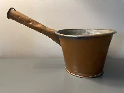 Vintage Rustic Copper Pot With Handle • $22