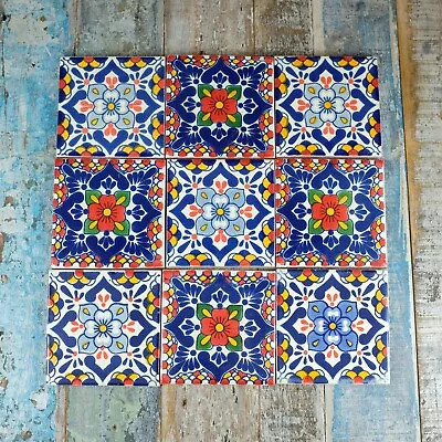 9 AUTHENTIC MEXICAN TILES Large REGINA9 • £9.90