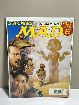 MAD Magazine #383 - July 1999 - Star Wars 1 Of 2 Covers - Bagged & Boarded • $14.99