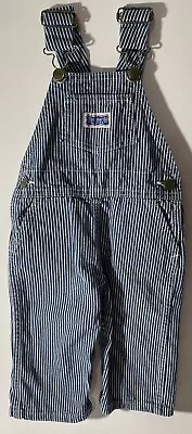 Vtg Railroad Bib Overalls Hickory Stripe Big Smith 24 Months USA • $24.99