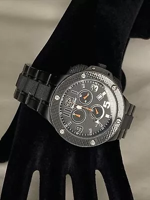 Timepiece MARC ECKO MEN'S BLACK WATCH E22521G2 Swiss Exclusive Collection Rhino • $29.99