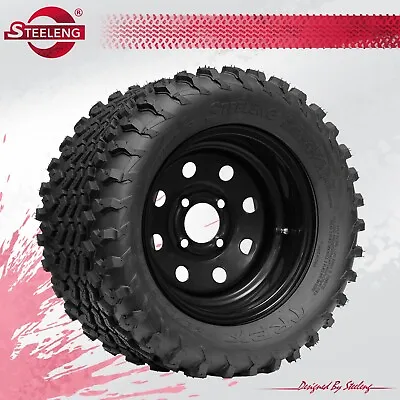 GOLF CART 12  8-HOLES STEEL WHEELS / RIMS And 23  TREX AT TIRES (SET OF 4) • $459