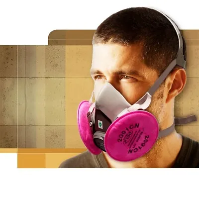 Gas Mask 6200+2091 Gas Mask Suit Respirator Painting Spraying Face Size M • $20.89