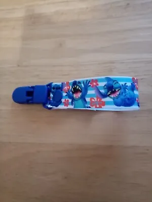 Lilo And Stitch Ribbon Dummy Clip - Free MAM Adapter If Requested • £3.50