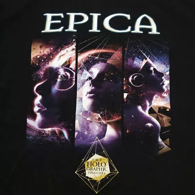 Epica Holographic Principle America 2016 Tour Black T Shirt YI081 • $17.99