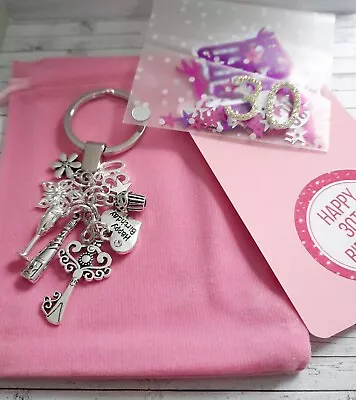 £5.99 • Buy Birthday Keyring Gift 13th,16th,18th,21st,30th,40th,50,60,65th, 70th, 80th 