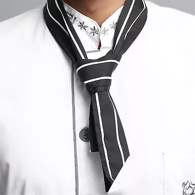 HG (Black+White)Chef Scarf Tie Kitchen Cooking Chef Neckerchief For Ladies&Men • £4.20