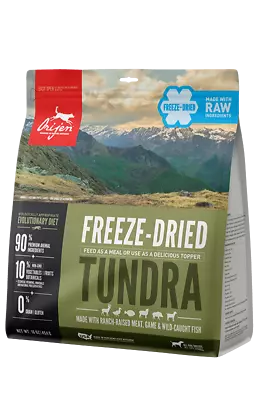 $43.99 • Buy ORIJEN Grain Free Tundra Adult Freeze Dried Dog Food(16 Oz.) FREE SHIPPING 