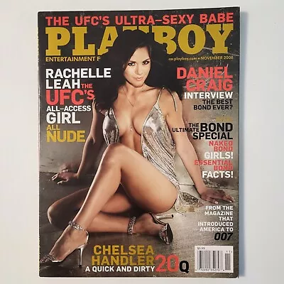 Playboy Magazine November 2008 UFC Rachelle Leah Cover Layout Grace Kim PM CF • $9.99