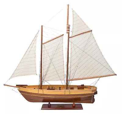 $272 • Buy The America Schooner Wooden America's Cup Yacht Model 33  Fully Built Sailboat