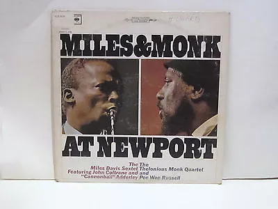 MILES DAVIS & THELONIOUS MONK - At Newport ~ CBS 8978 W/Coltrane Adderley NICE • $28