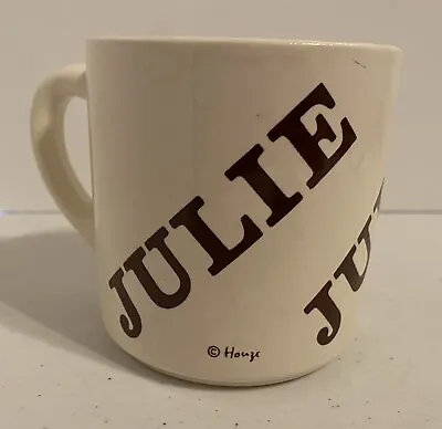 Vintage 1970’s Houze “ JULIE“  Ceramic Coffee Mug  USA Personalized Name • $10.99