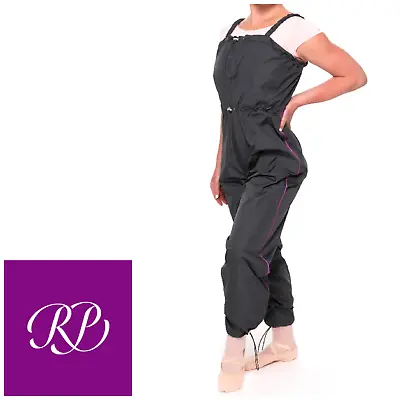 Russian Pointe Ballet Jumpsuit Size XS Prelude Warm-up Drawstring Grey Purple • £32