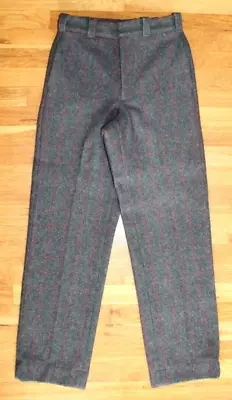 Vintage Woolrich Malone Wool Blend Windowpane Hunting Pants USA Made 28.5 X31.5  • $135.35
