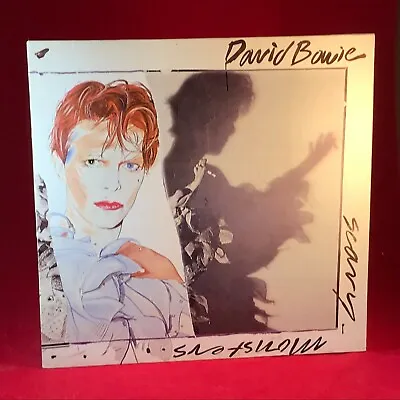 DAVID BOWIE Scary Monsters 1983 German Vinyl LP + INNER Ashes To Ashes Fashion • £36.86