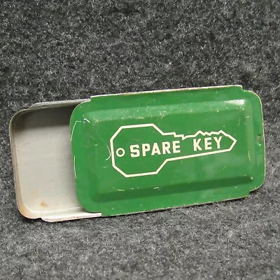 Vintage Spare Key Magnetic Storage Holder Secret Metal Slide Tin Box Japan 2.5  • $19.99