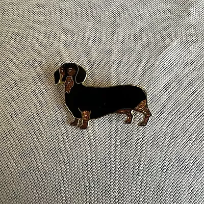 Fine Enamels Dachshund Weiner Dog Breed Brooch NWT • $13.99