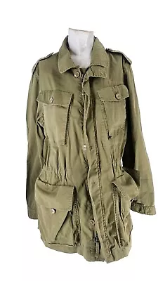 4372 J Crew Jacket Women's Cotton Full Zip Utility Military XL • $36.89