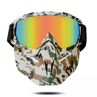 $14.95 • Buy Winter Face Mask Snow Sport Goggles Ski Snowboard Snowmobile UV Glasses Eyewear