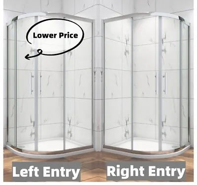 £132 • Buy Offset Quadrant Shower Enclosure Corner Cubicle Door & Tray-800/900/1000/1200mm